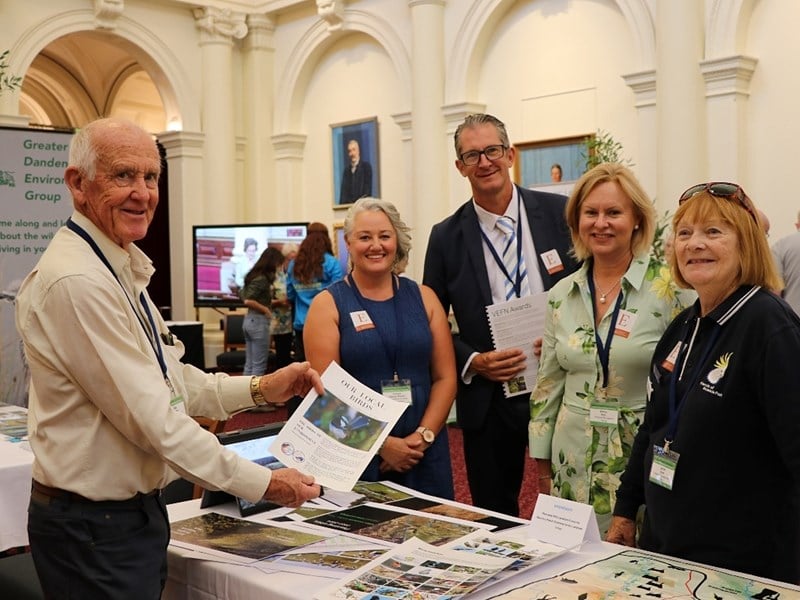 A range of volunteer groups took part in the environmental showcase at Parliament House, including from Bacchus Marsh and Pentland Hills.