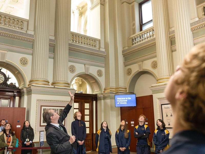 School tour of Parliament House